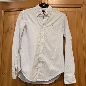RL Polo long sleeve button down Oxford stripe